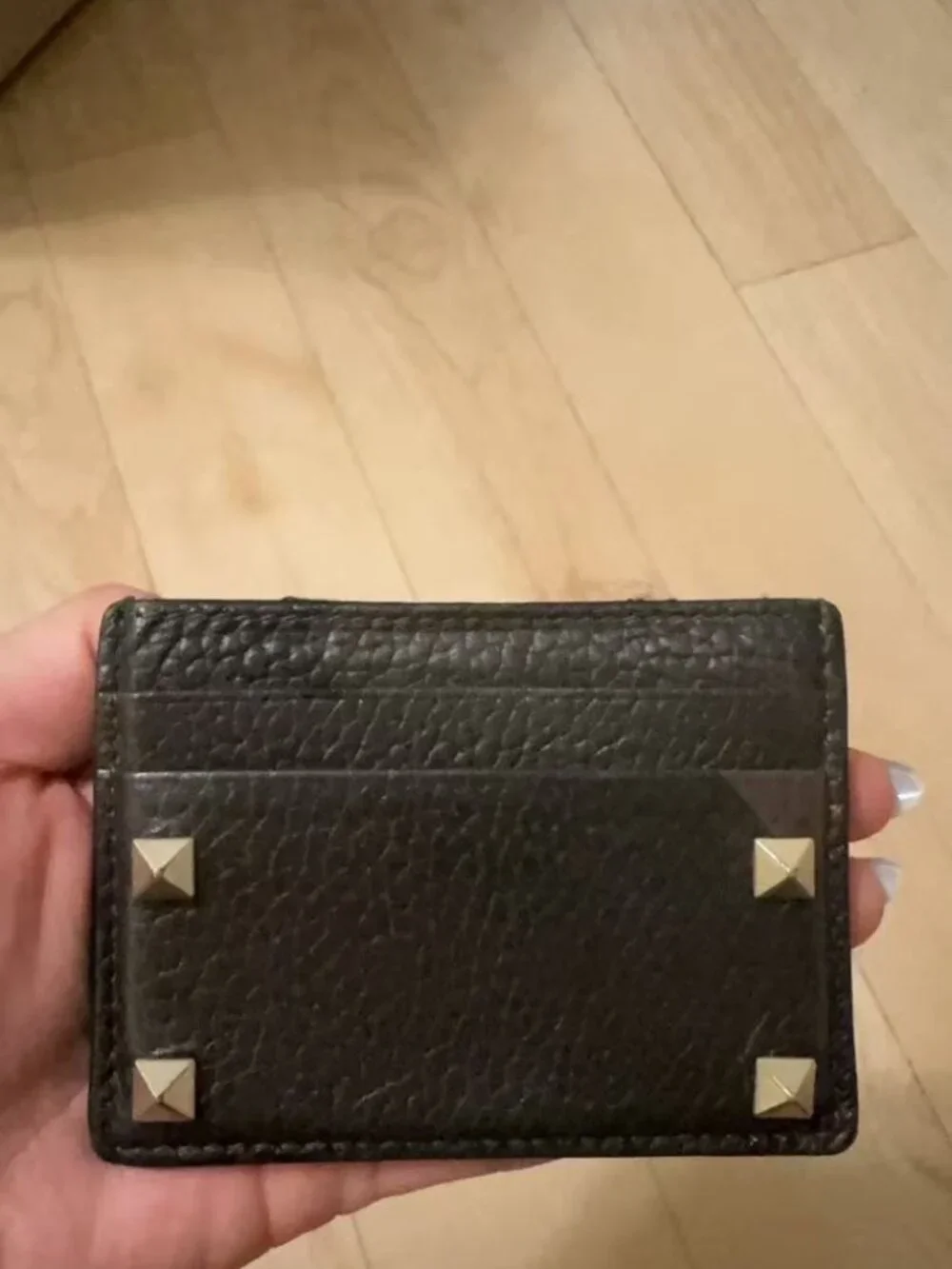 Valentino Garavani Men's Rockstud Camouflage Jacquard Cardholder
